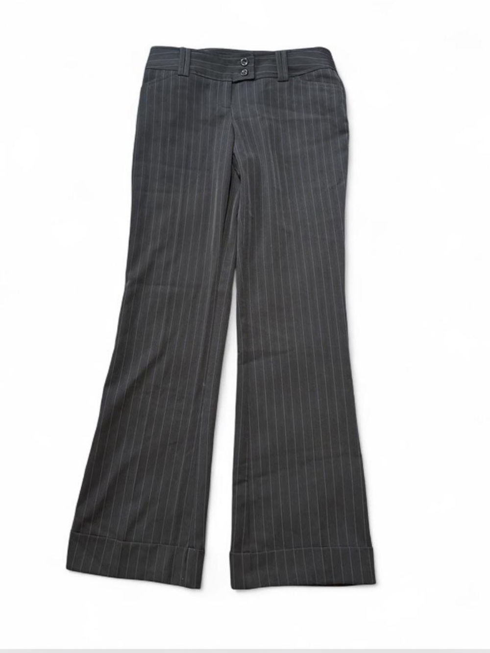 Vintage Y2K Tracy Evans Low Rise Pinstripe Flare Pants, Women's Size 3